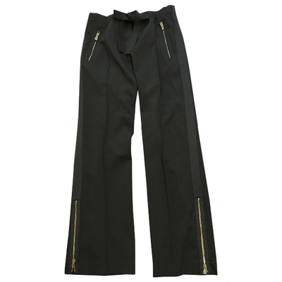 Pre-owned Moschino Cheap And Chic Wool Straight Pants In Black