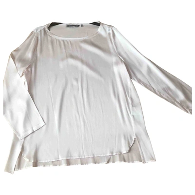 Pre-owned Marella Silk T-shirt In White