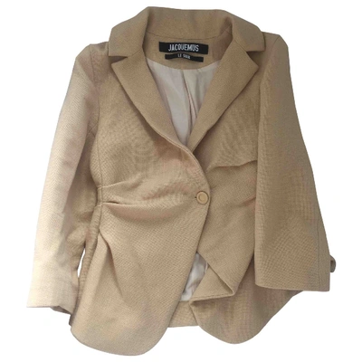 Pre-owned Jacquemus Le Souk Blazer In Yellow