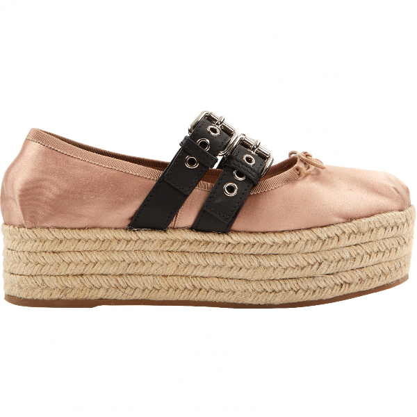 miu miu pink ballet flats