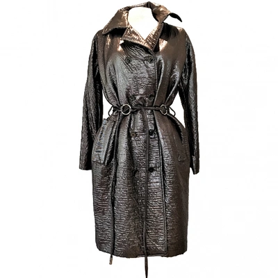 Pre-owned Dolce & Gabbana Wool Trench Coat In Metallic