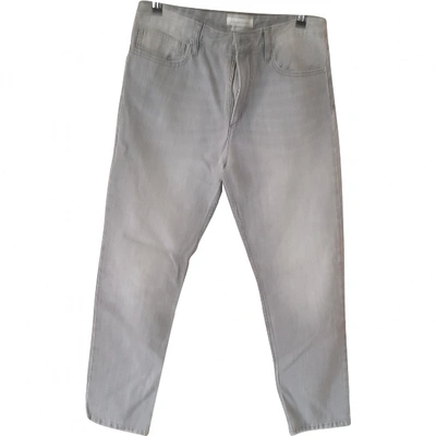 Pre-owned Current Elliott Slim Pants In Grey