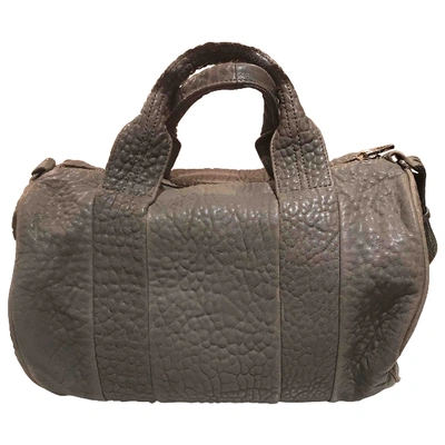Pre-owned Alexander Wang Rocco Grey Leather Handbag