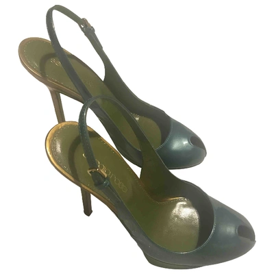 Pre-owned Sergio Rossi Patent Leather Heels In Green