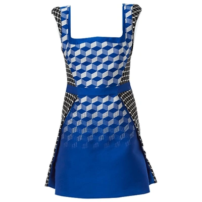 Pre-owned Antonio Berardi Mini Dress In Blue