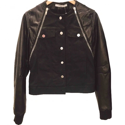 Pre-owned Givenchy Leather Biker Jacket In Black