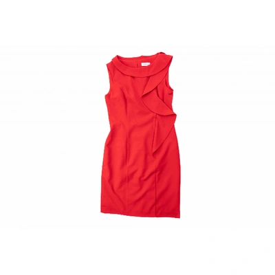 Pre-owned Calvin Klein Mid-length Dress In Red