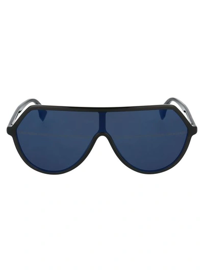 Fendi Men's Ff0377skb78n Black Metal Sunglasses