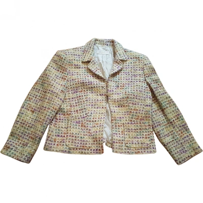 Pre-owned Escada Tweed Jacket In Multicolour