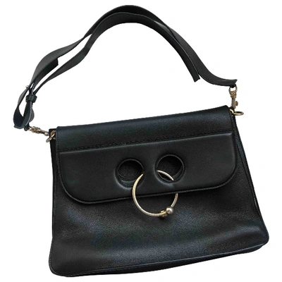 Pre-owned Jw Anderson Pierce Black Leather Handbag