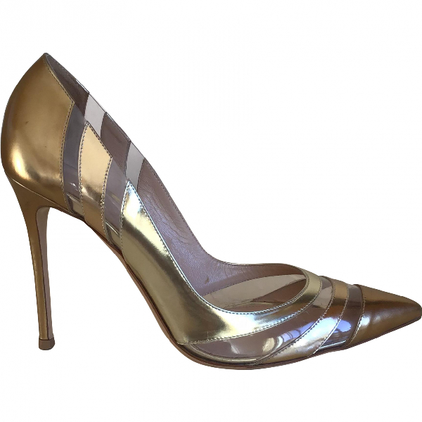 gianvito rossi gold plexi