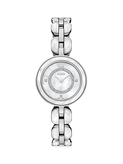 Fendi My Way Stainless Steel & Diamond Bracelet Watch