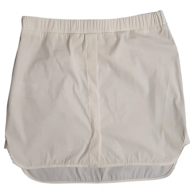 Pre-owned Neil Barrett Mini Skirt In White