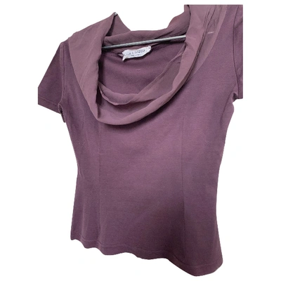 Pre-owned Dolce & Gabbana Silk T-shirt In Purple