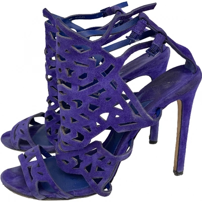 Pre-owned Brian Atwood Sandals In Purple