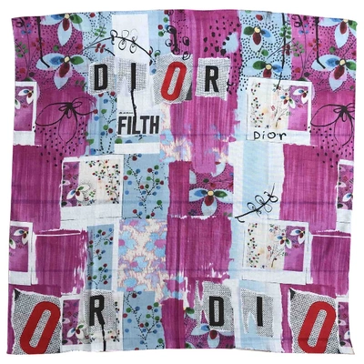 Pre-owned Dior Silk Handkerchief In Multicolour