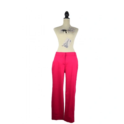 Pre-owned Lanvin Trousers In Pink