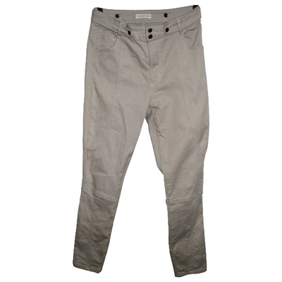 Pre-owned Whistles Trousers In Beige