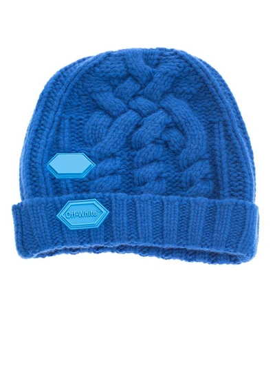 Off-white Women's Blue Wool Hat