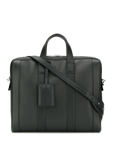 Bottega Veneta Men's Black Leather Briefcase