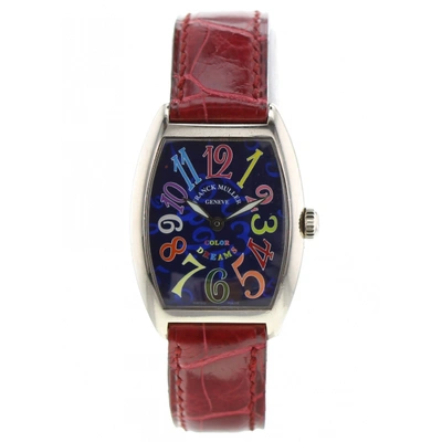 Pre-owned Franck Muller Casablanca Red Steel Watch
