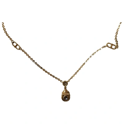 Pre-owned Rebecca Gold Steel Necklace