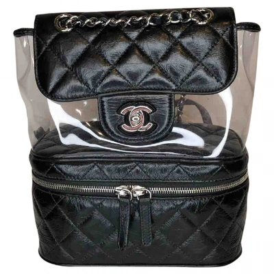 Pre-owned Chanel Black Leather Backpack