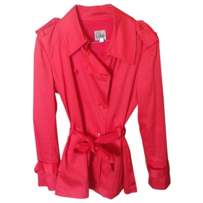 Pre-owned Patrizia Pepe Trench Coat In Pink
