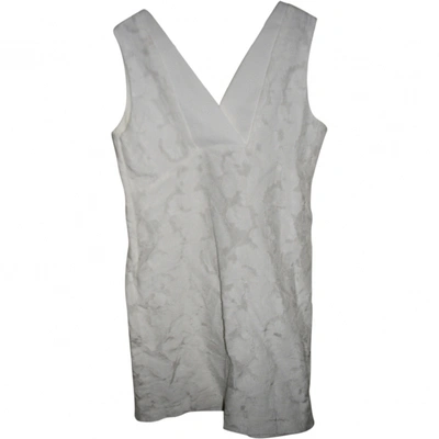 Pre-owned Comptoir Des Cotonniers Mid-length Dress In White