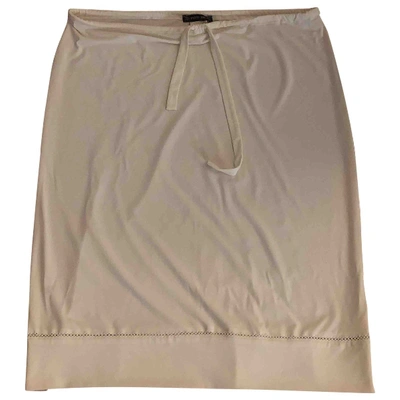 Pre-owned Plein Sud Mid-length Skirt In White
