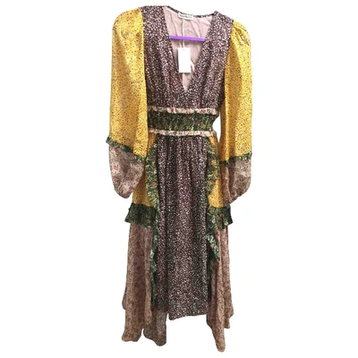 Pre-owned Ulla Johnson Yellow Silk Dress