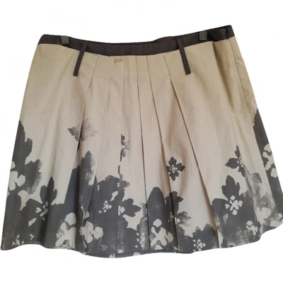 Pre-owned Philosophy Di Alberta Ferretti Mid-length Skirt In Ecru
