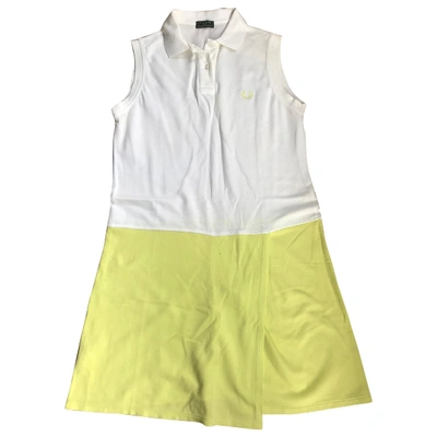 Pre-owned Fred Perry Mini Dress In White