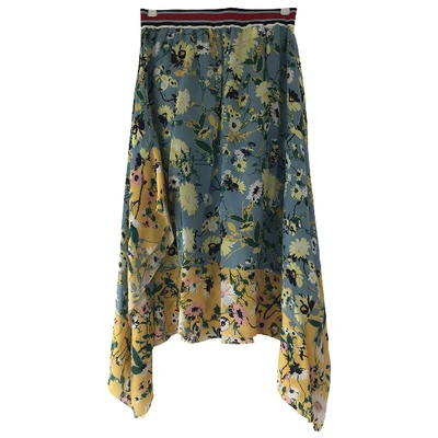 Pre-owned Tommy Hilfiger Silk Mid-length Skirt In Multicolour