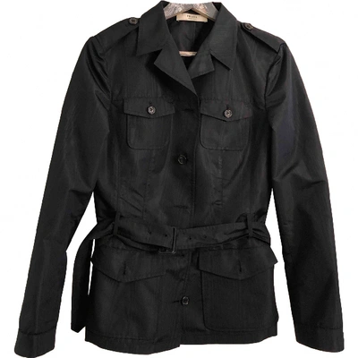 Pre-owned Prada Silk Jacket In Black