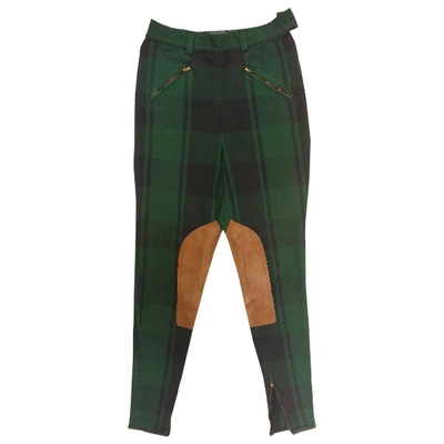Pre-owned Ralph Lauren Trousers In Green