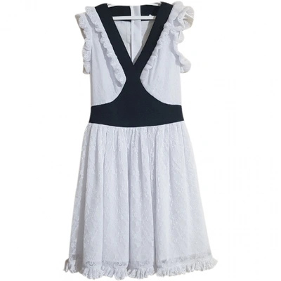 Pre-owned Manoush Mid-length Dress In White