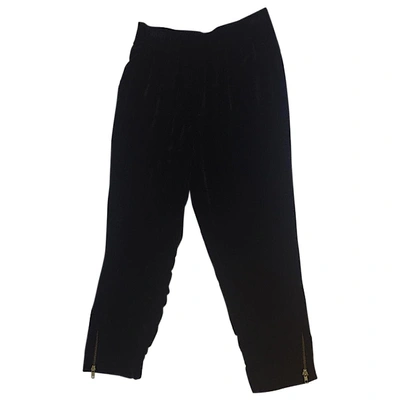 Pre-owned Gat Rimon Silk Large Pants In Black