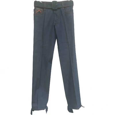 Pre-owned Prada Blue Denim - Jeans Jeans