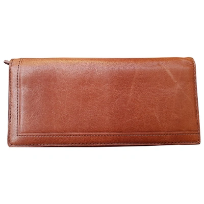 Pre-owned Lanvin Leather Wallet In Brown