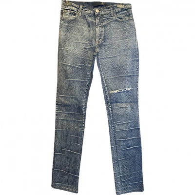 Pre-owned Just Cavalli Slim Jeans In Blue