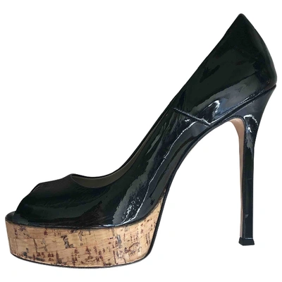 Pre-owned Gianni Marra Patent Leather Heels In Black