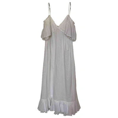 Pre-owned Mcq By Alexander Mcqueen Maxi Dress In White