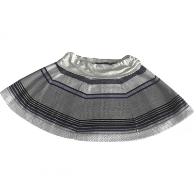 Pre-owned Pringle Of Scotland Mini Skirt In Grey