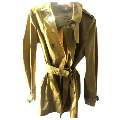 Pre-owned Burberry Khaki Trench Coat