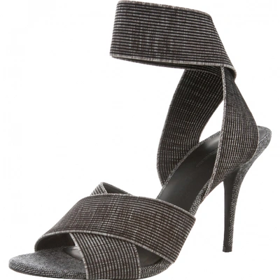 Pre-owned Alexander Wang Cloth Sandals In Grey