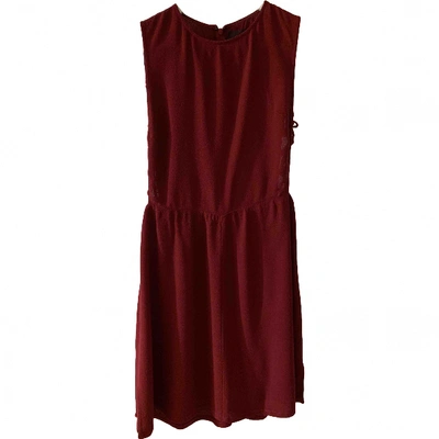 Pre-owned Reformation Mini Dress In Burgundy