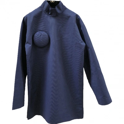 Pre-owned Jacquemus La Grande Motte Wool Dress In Navy