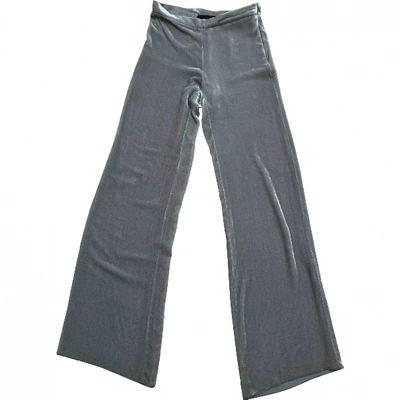 Pre-owned Isabel Marant Velvet Large Pants In Beige