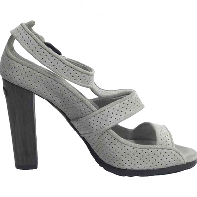 Pre-owned Burberry Sandal In Grey